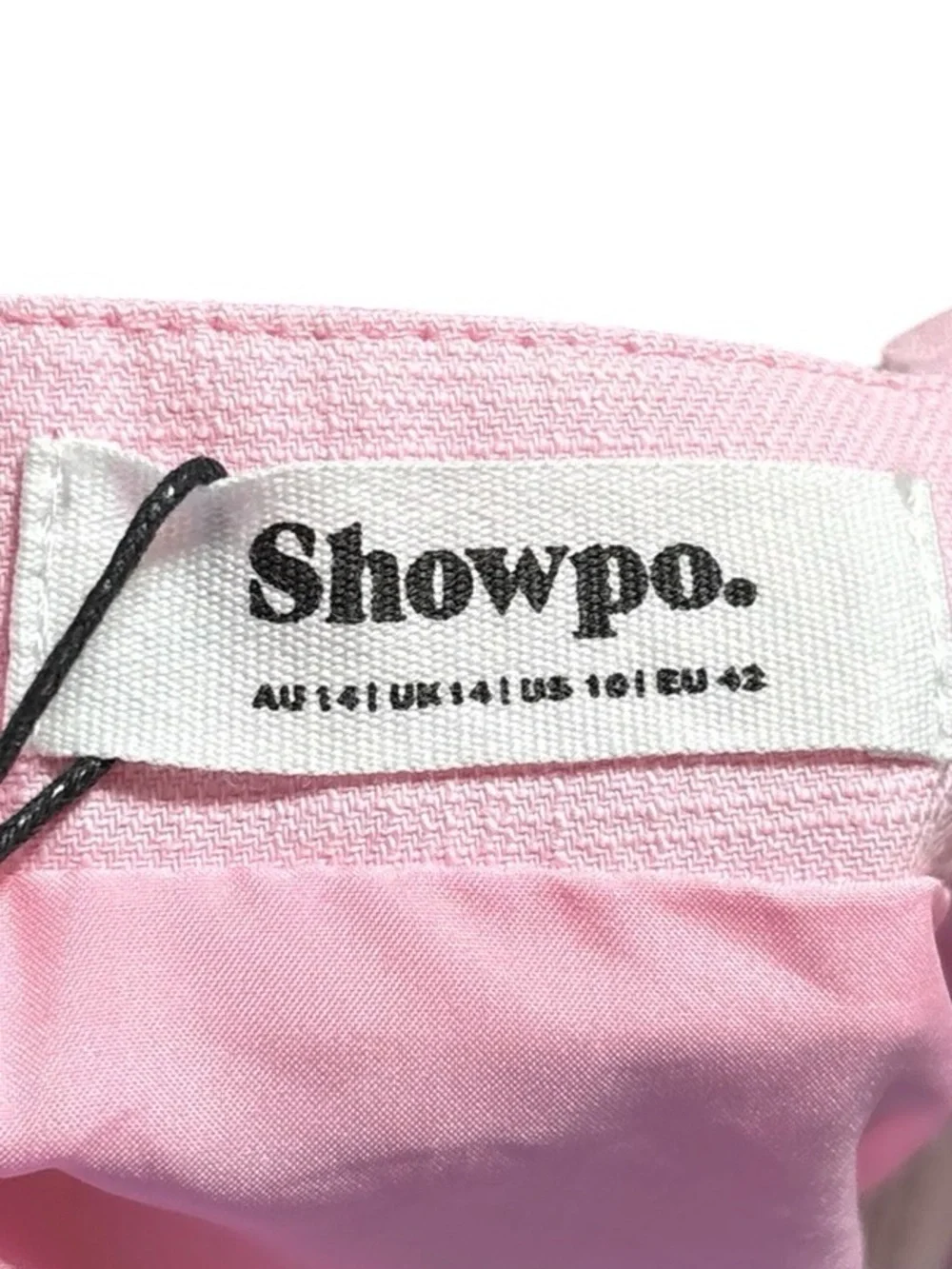 Showpo. Kiky Light Pink Fitted Cropped Tank Bralette Zips US 10 NWT TOP ONLY